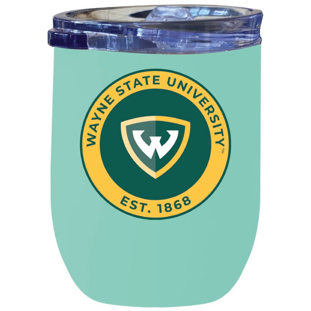 Wayne State 12 oz Insulated Wine Stainless Steel Tumbler Officially Licensed Collegiate Product Image 6