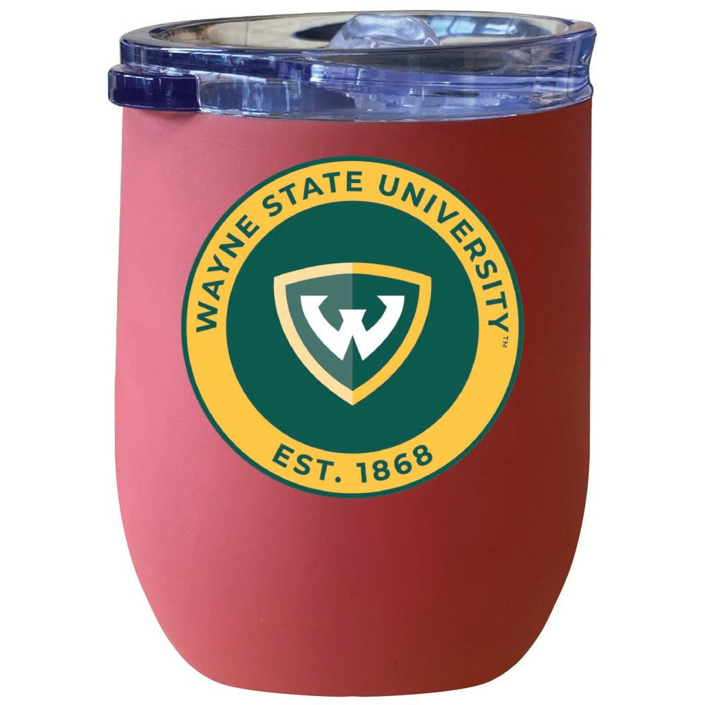 Wayne State 12 oz Insulated Wine Stainless Steel Tumbler Officially Licensed Collegiate Product Image 7