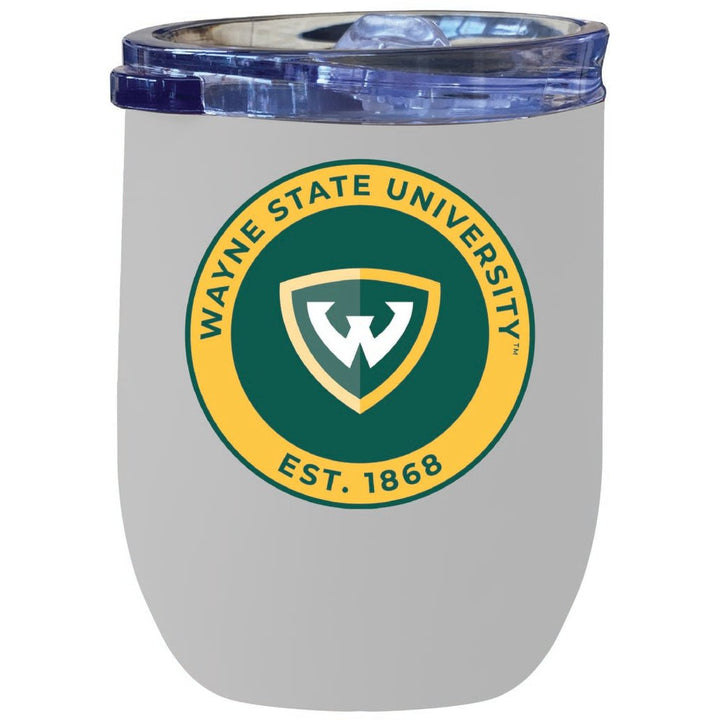 Wayne State 12 oz Insulated Wine Stainless Steel Tumbler Officially Licensed Collegiate Product Image 8