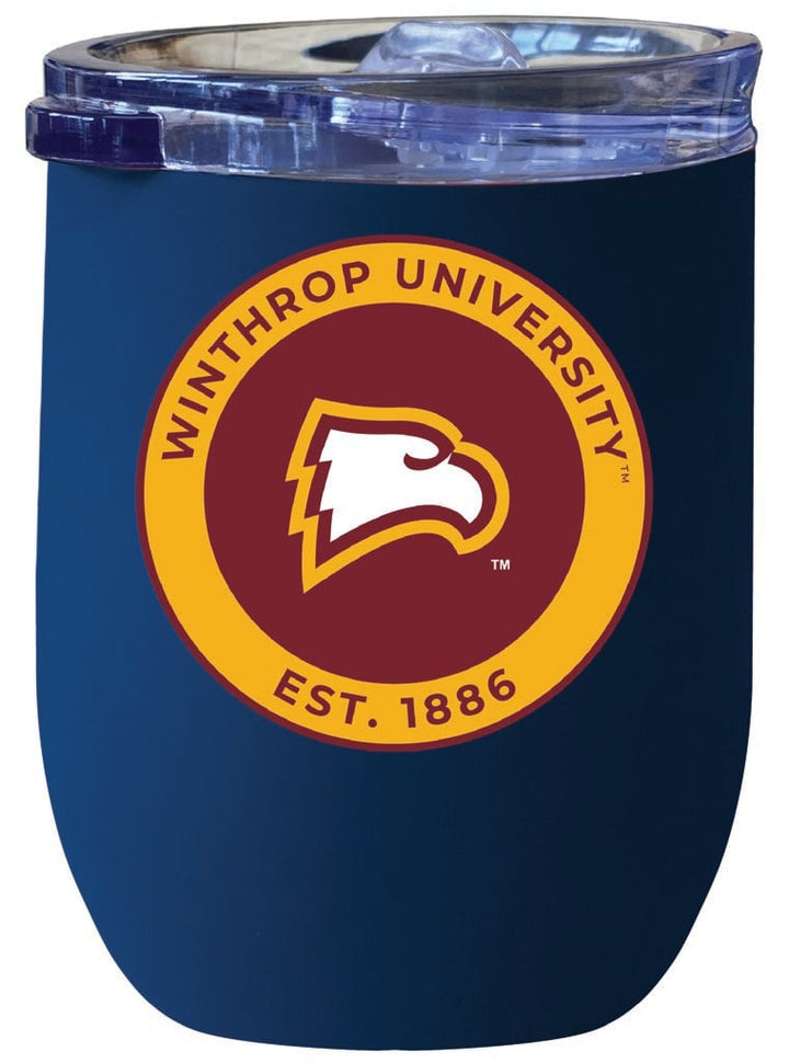 Winthrop University 12 oz Insulated Wine Stainless Steel Tumbler Officially Licensed Collegiate Product Image 1