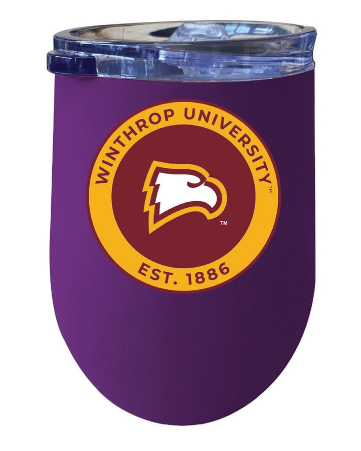 Winthrop University 12 oz Insulated Wine Stainless Steel Tumbler Officially Licensed Collegiate Product Image 4