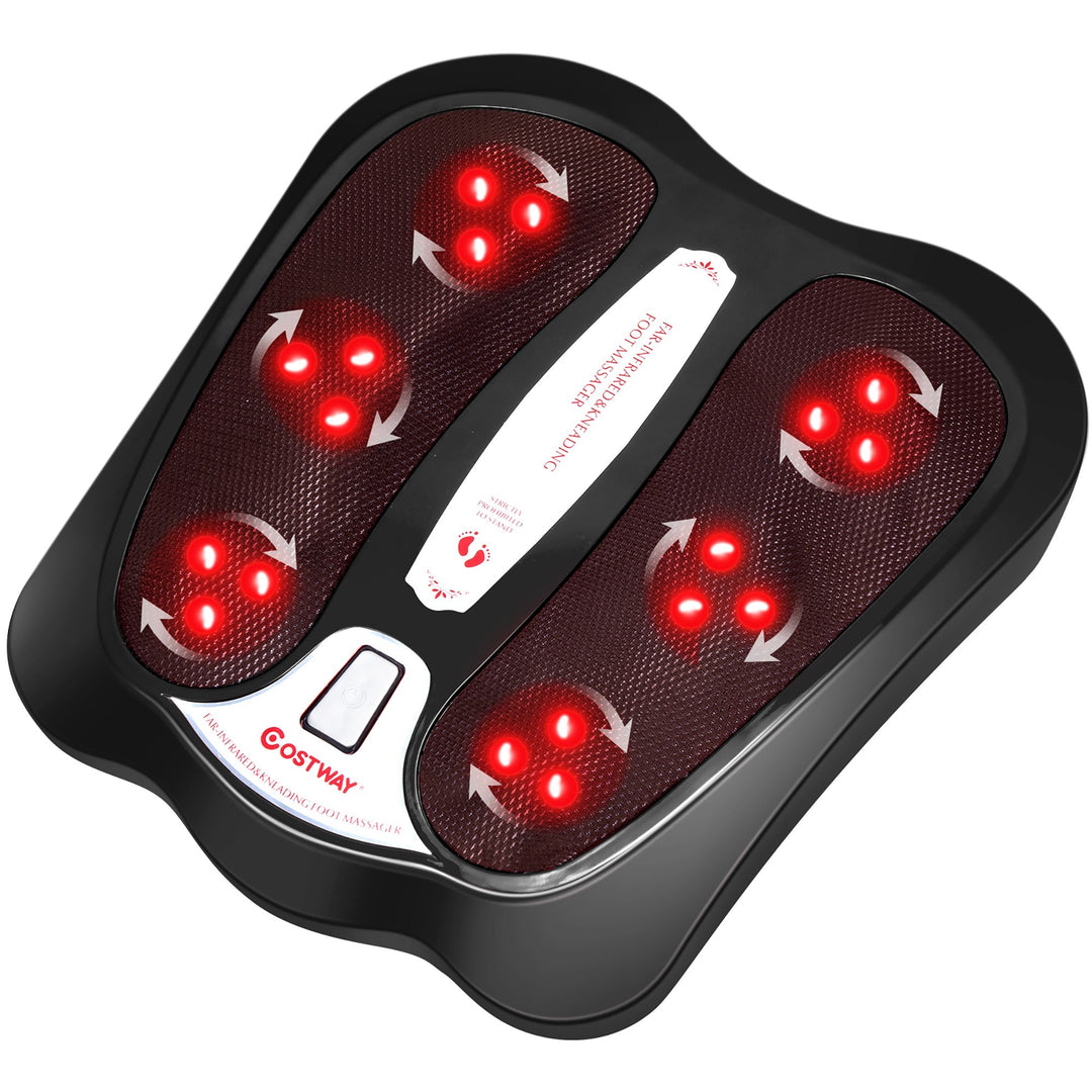 Costway Foot Massager with Shiatsu Heated Electric Kneading Foot and Back Massager Image 6