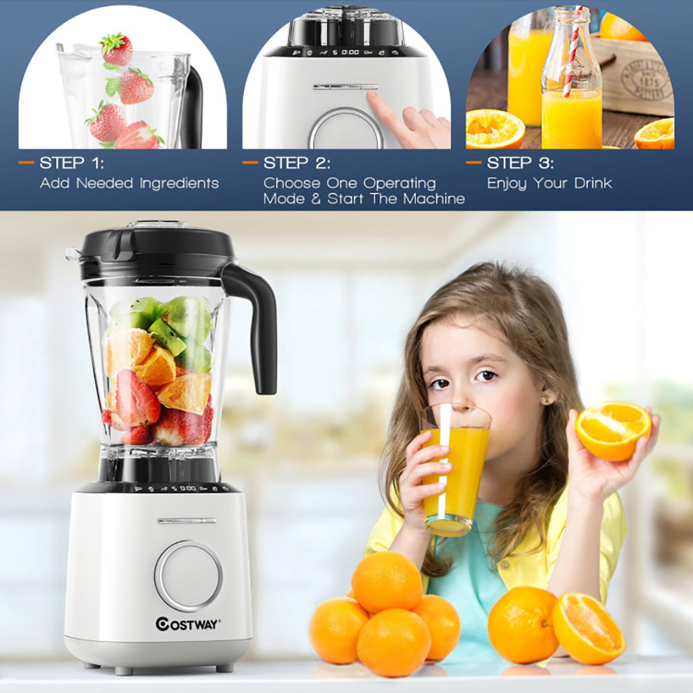 Hommoo 1500W Countertop Smoothies Blender with 10 Speed and 6 Pre-Setting Programs Beer Tower Dispenser Drink Dispenser Image 7