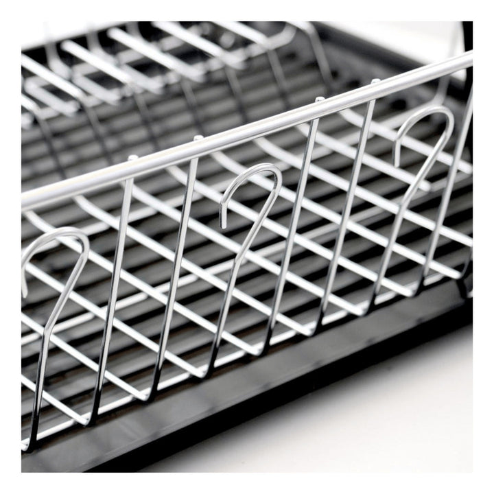 Better Chef 16 Inch Chrome Plated Metal Dish Rack with Drain Tray DR-1603 Image 12