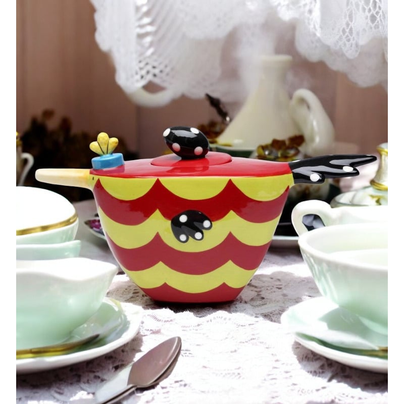 Ceramic Dollymamas Bird Teapot Afternoon Tea Party, Image 1