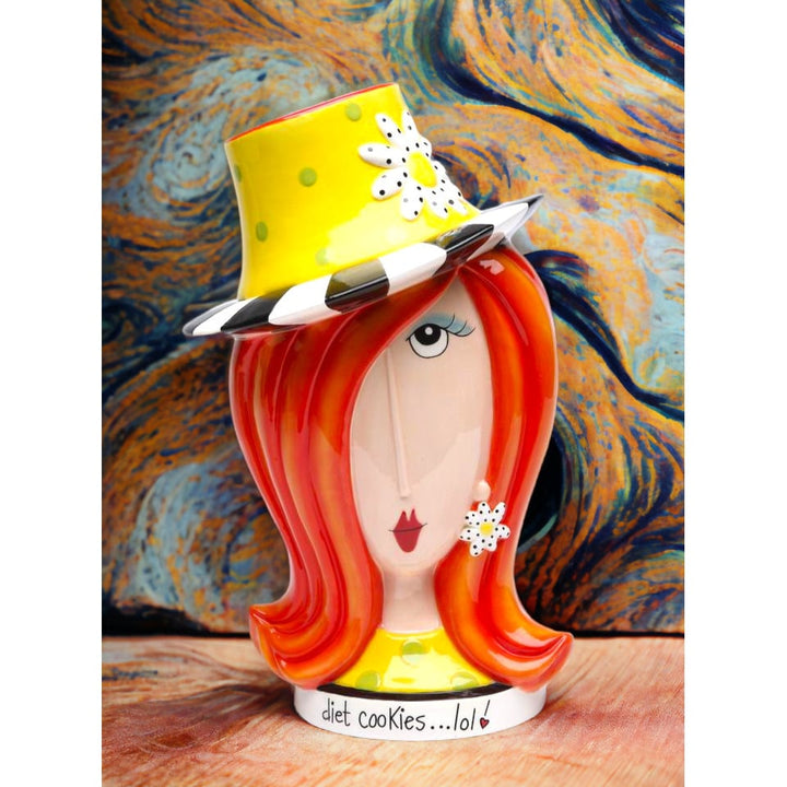 Ceramic Dollymamas Daisy Lady Cookie Jar , Image 1