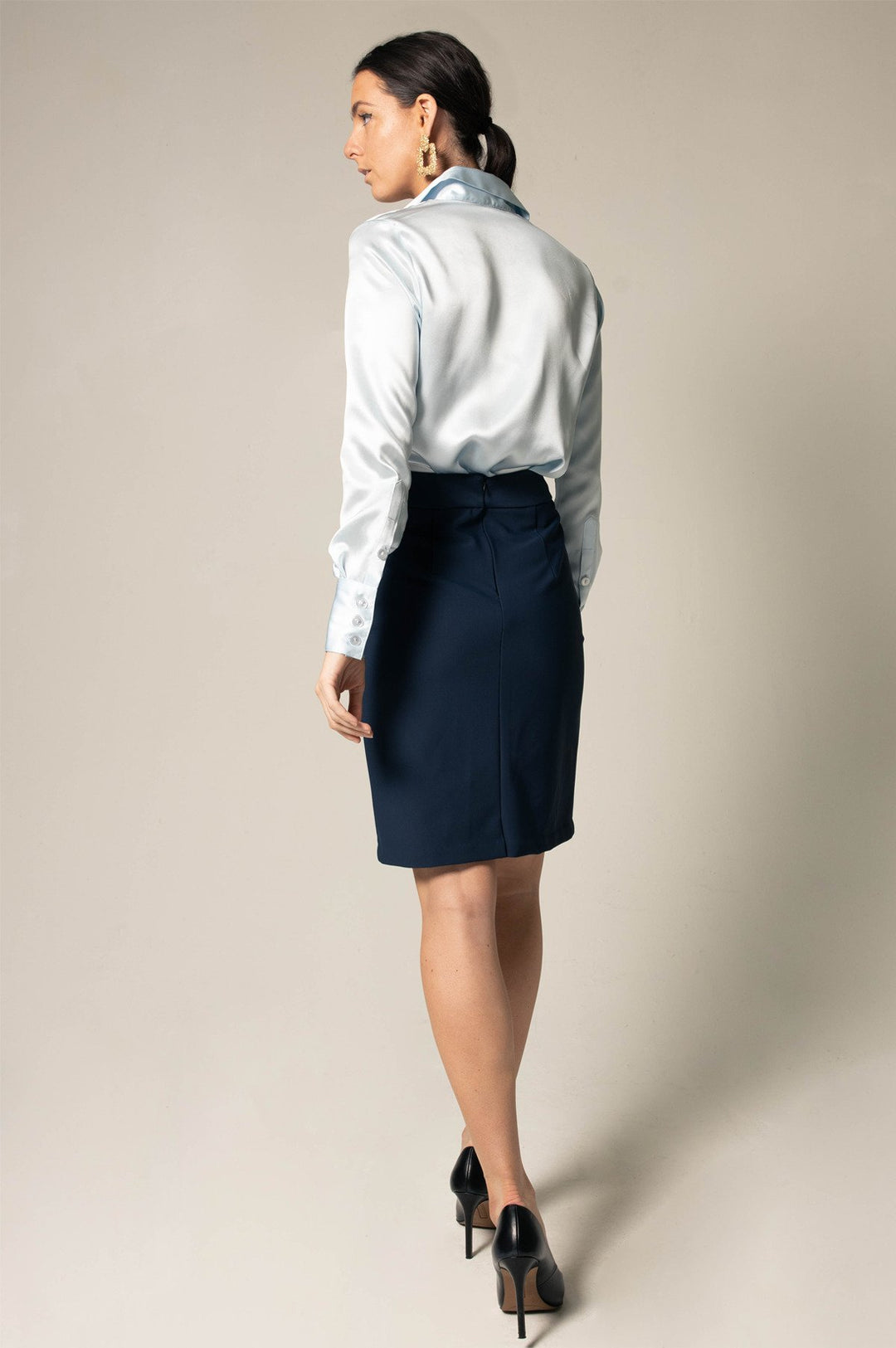 Luxe Comfort Stretchy Mini Skirt Image 3