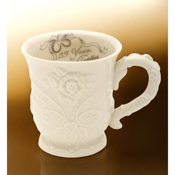 Ceramic 25th Wedding Anniversary Mug , Image 2