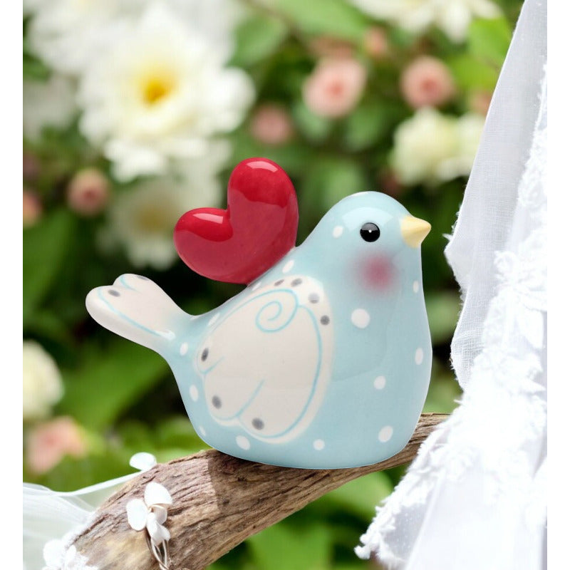 Ceramic Wedding Dove Bell , Image 1