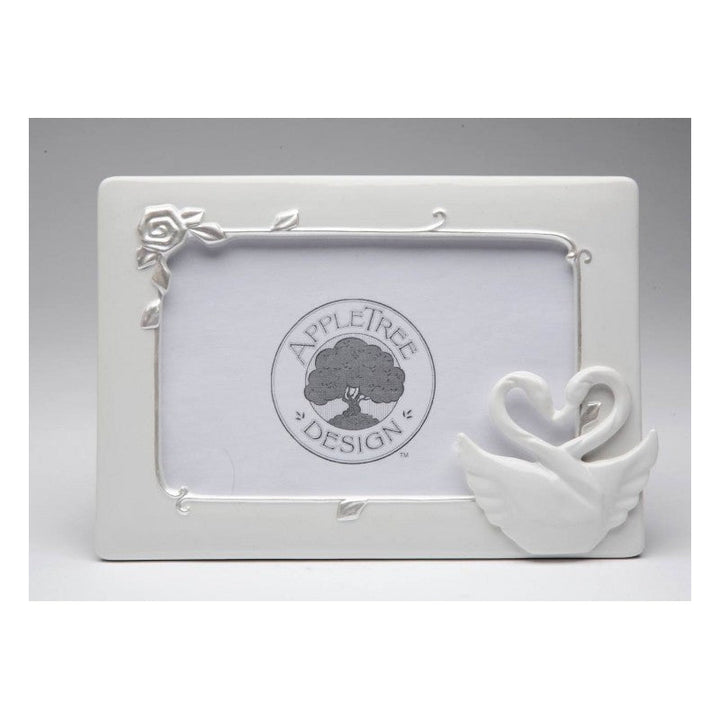 Ceramic Swan Couple Wedding Photo Frame ( 4" x 6" ) , Image 3