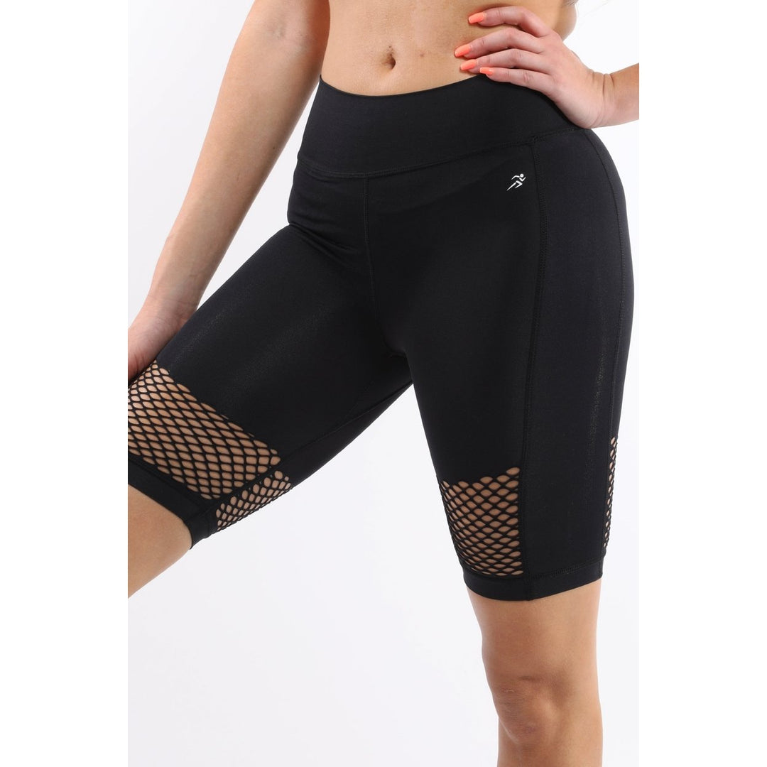 Malibu Seamless Activewear Shorts - Black Image 1