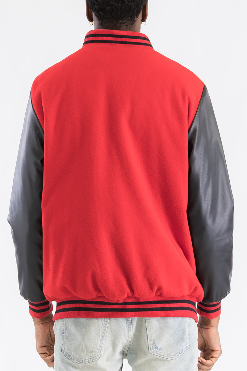 Melton Varsity Letterman Jacket Image 3