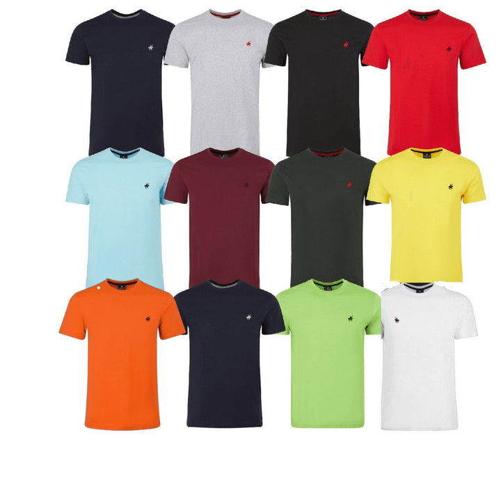 Mens 100% Cotton Short Sleeve Polo T-Shirts by Pacific Polo - Image 1