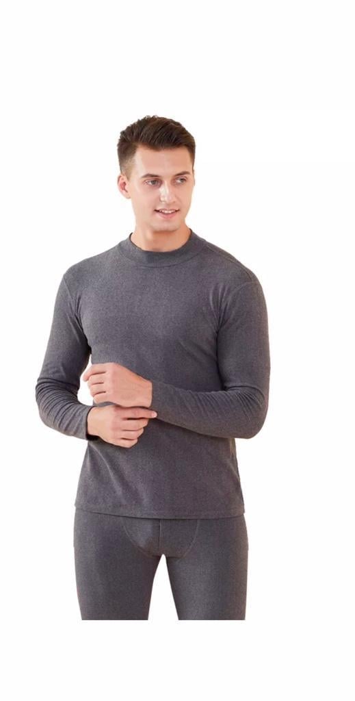 Mens 2-Piece Cotton Thermal Set with Shirt and Pants Image 2