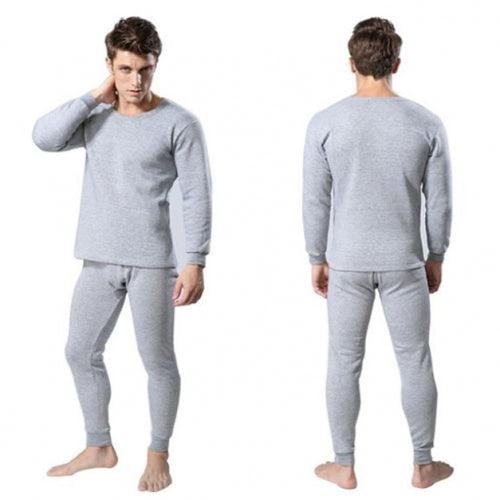 Mens 2-Piece Cotton Thermal Set with Shirt and Pants Image 4