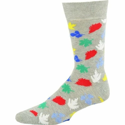 Mens Crew Cotton Socks Great for Fall and Winter Colorful Fun Socks Image 2