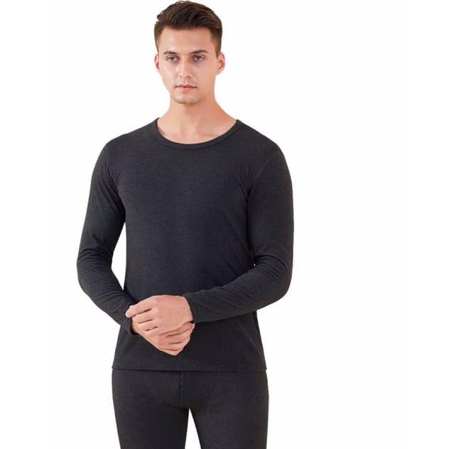 Mens 2-Piece Cotton Thermal Set with Shirt and Pants Image 8