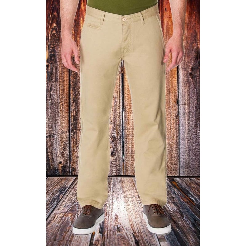 Mens Khaki Chino Pant Image 1