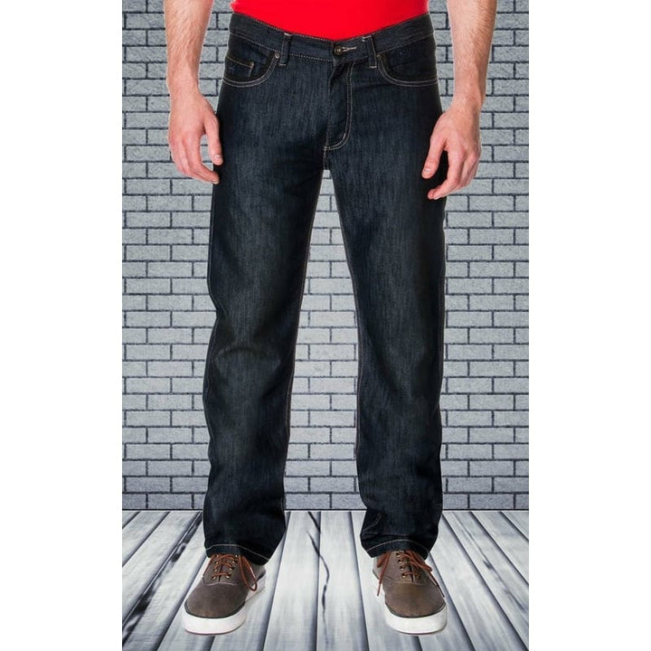 Mens Premium Denim Dark Wash Jean Image 9