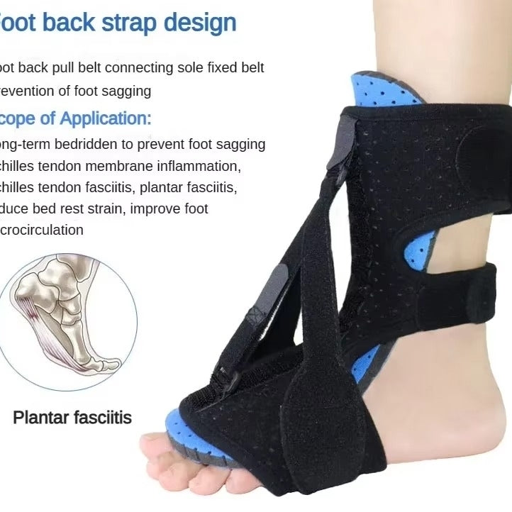 Adjustable Night Splint for Plantar Fasciitis Pain Relief - Soft Foot Brace Image 2