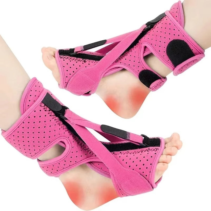 Adjustable Night Splint for Plantar Fasciitis Pain Relief - Soft Foot Brace Image 9