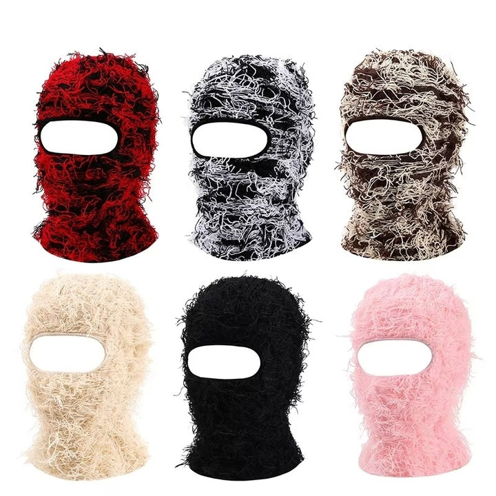 Full Face Ski Mask Balaclava - Warm Knitted Beanie for Winter Windproof Camouflage Hat Image 1