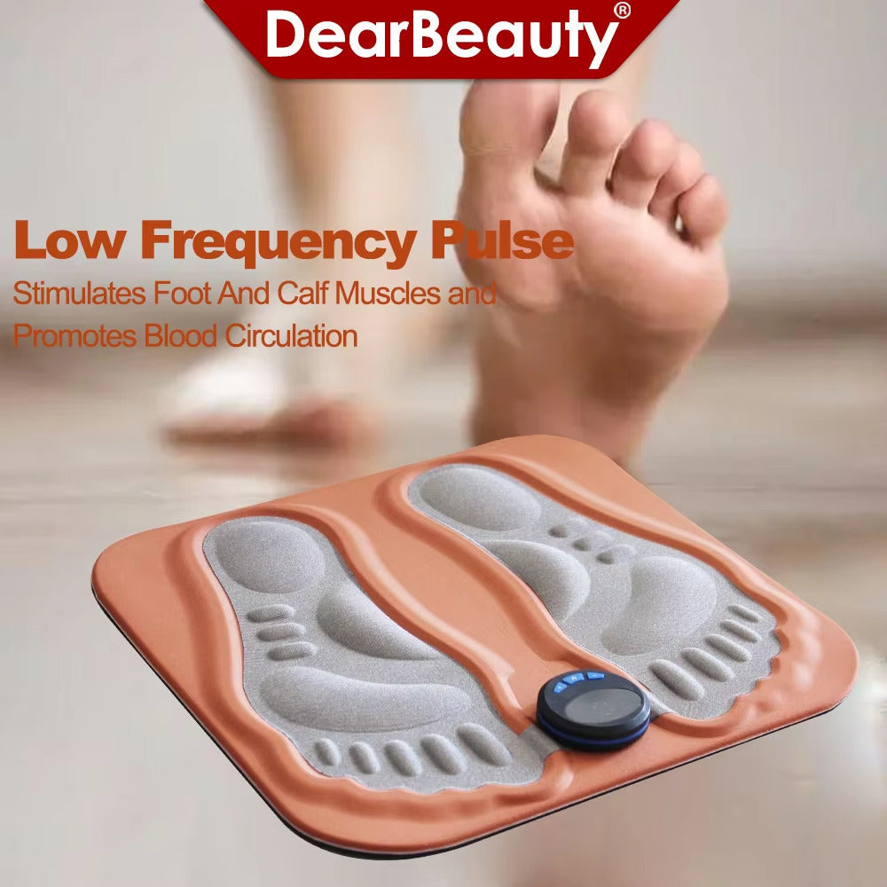 3D Smart Foot Massager Pad - 6 Modes 15 Levels Rechargeable Muscle Relaxation Image 1