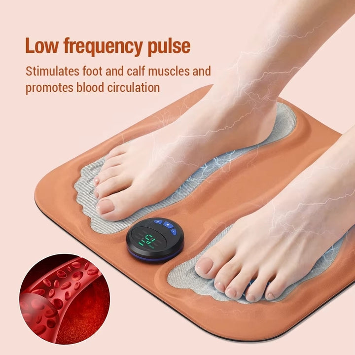 3D Smart Foot Massager Pad - 6 Modes 15 Levels Rechargeable Muscle Relaxation Image 2