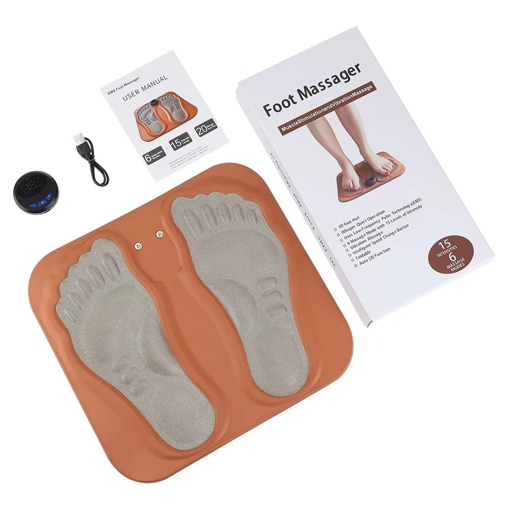 3D Smart Foot Massager Pad - 6 Modes 15 Levels Rechargeable Muscle Relaxation Image 7