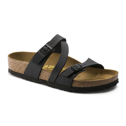 BIRKENSTOCK Womens Salina Black BIrko-Flor - 0023121 and 0023123 BLACK Image 1