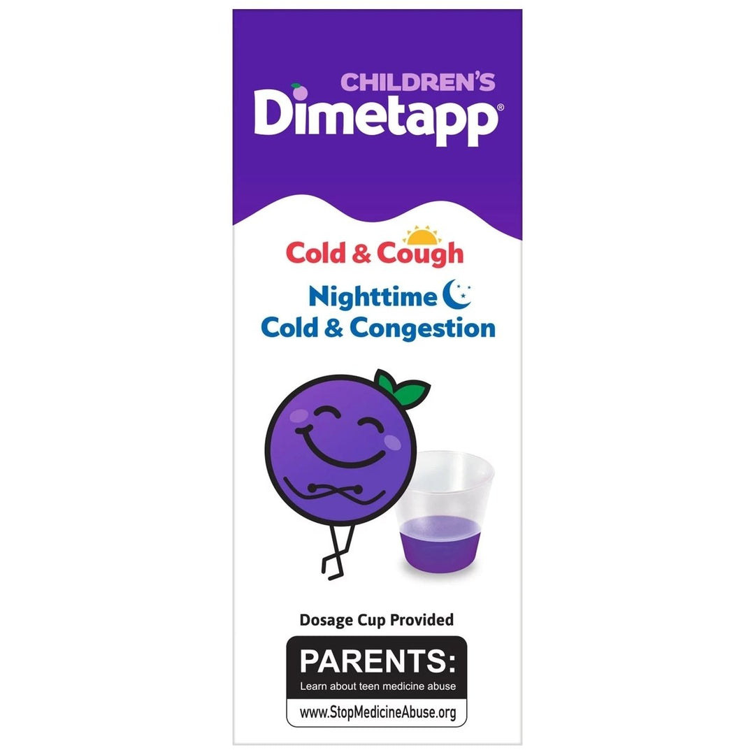 Childrens Dimetapp Cold and Cough Day/Night 4 Fluid Ounce (Pack of 3) Image 4