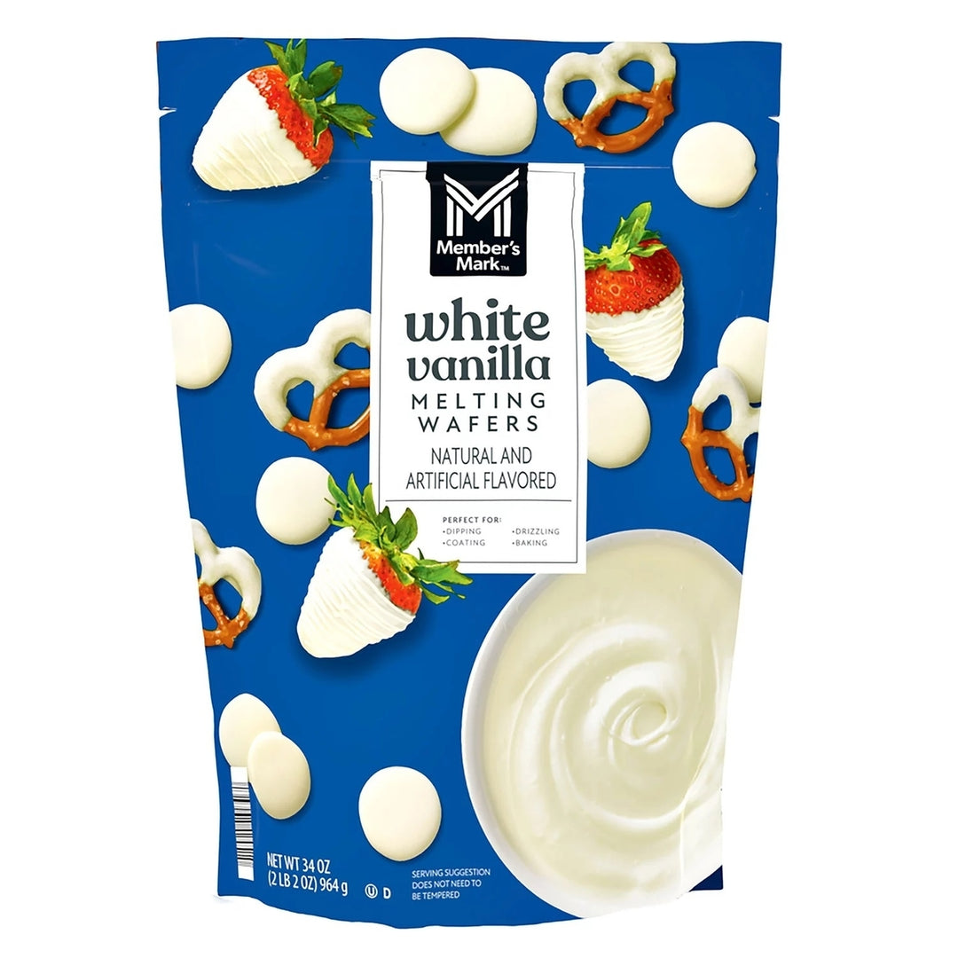 Members Mark White Vanilla Melting Wafers 34 Ounce Image 1