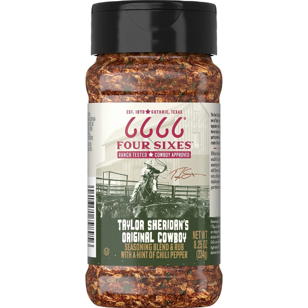 Four Sixes Taylor Sheridans Original Cowboy Seasoning Blend and Rub 8.25 Ounce Image 1