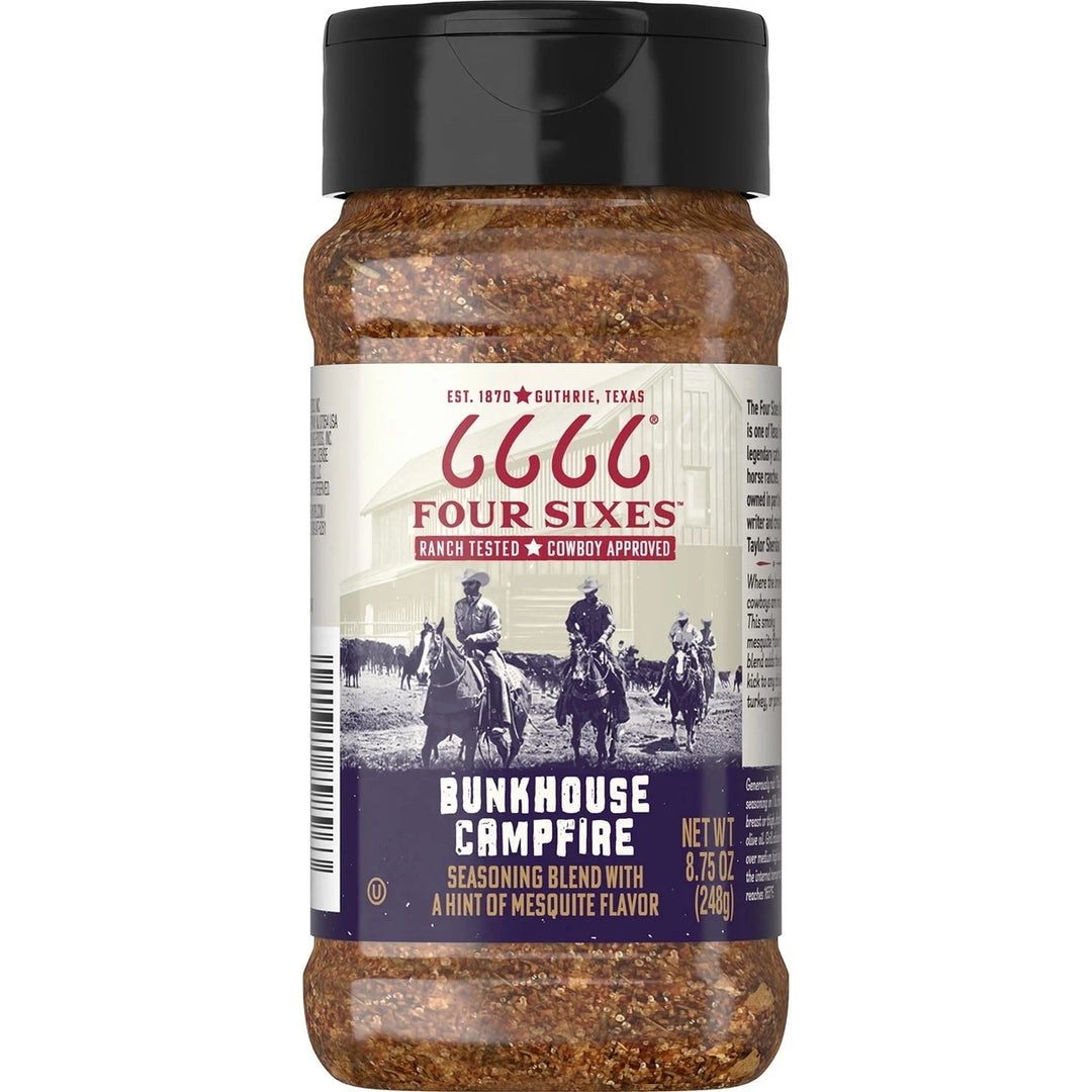 Four Sixes Bunkhouse Campfire Seasoning Blend 8.75 Ounce Image 1