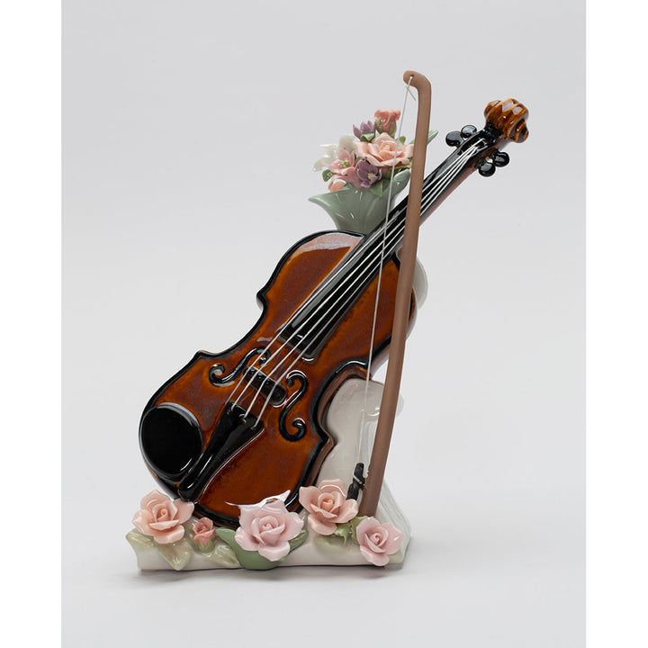 Ceramic Violin Music Box Playing "My Heart Will Go On" Gift for Violinist Musician Gift Image 2