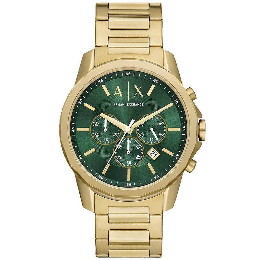 Armani Exchange Mens Banks Green Dial Watch - AX1746 Image 1