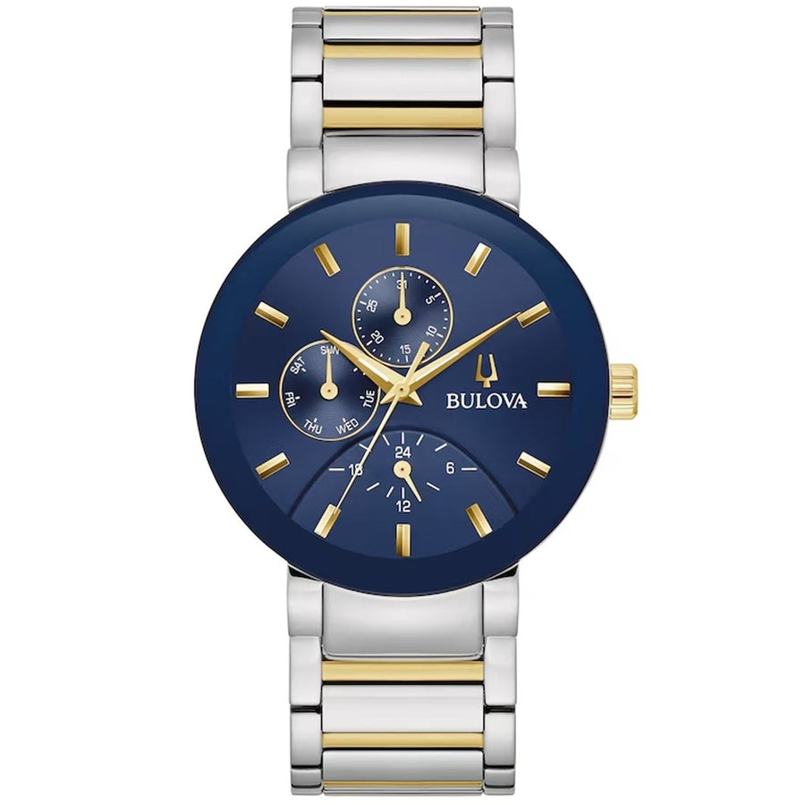 Bulova Mens Modern Blue Dial Watch - 98C148 Image 1