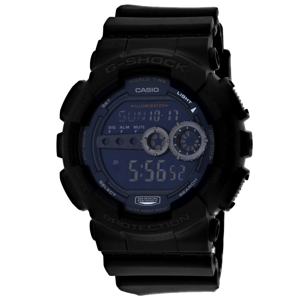 Casio Mens Classic Black Dial Watch - GD100-1B Image 1