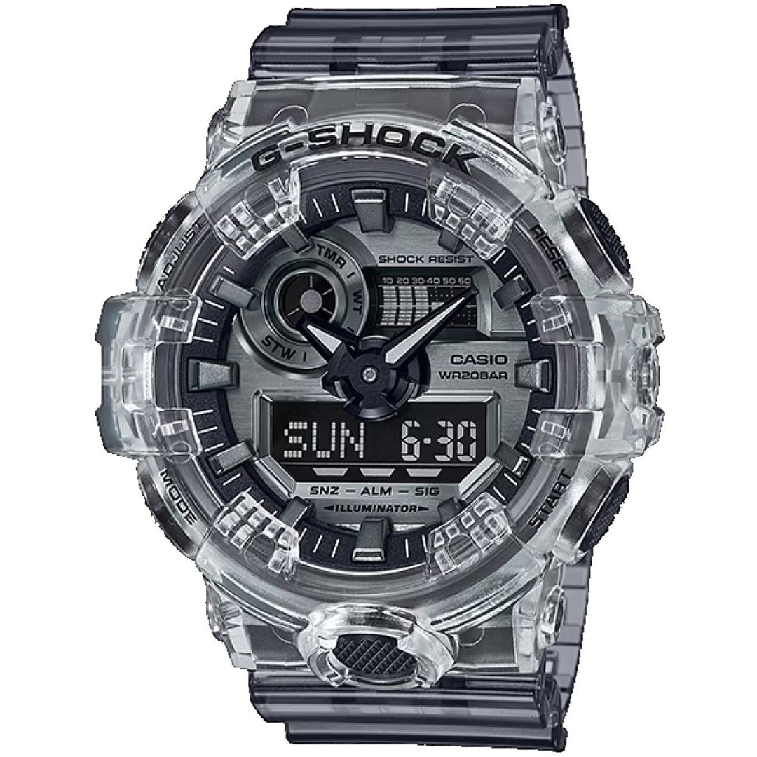 Casio Mens G-Shock GA-700 Series Grey Dial Watch - GA700SK-1 Image 1