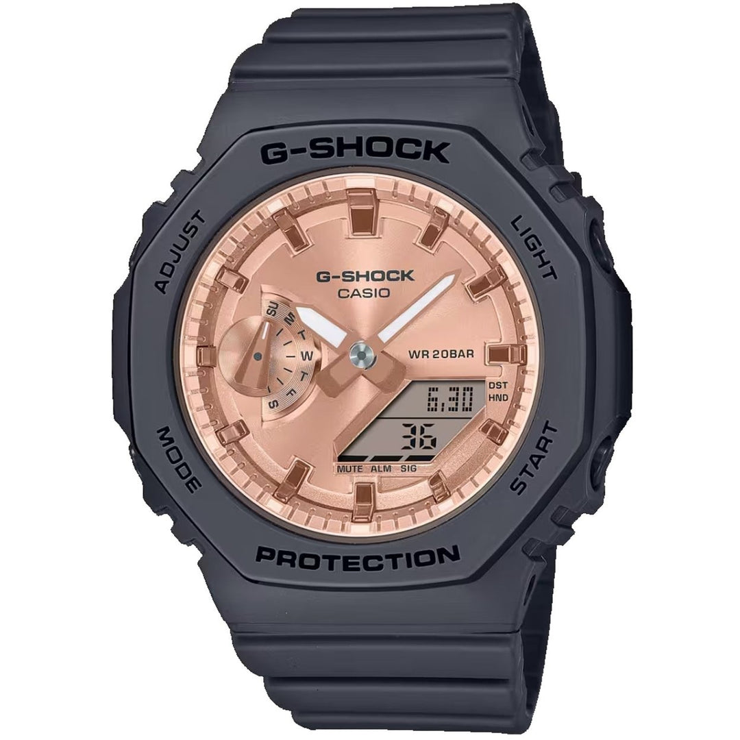 Casio Womens G-Shock GMAS-2100 Series Rose gold Dial Watch - GMAS2100MD-1A Image 1