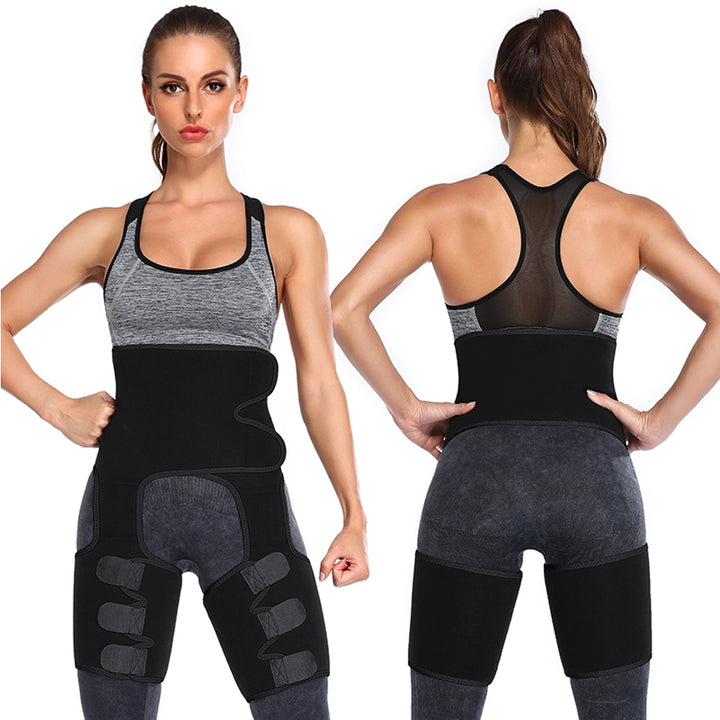 Waist Trainer Women 3 in 1 Waist Thigh Trimmer Body Shaper Weight Loss Slimming Support Belt Hip Raise Corsets Workout Image 1