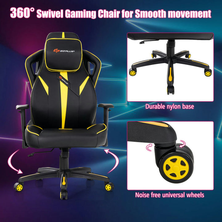 Hommoo Gaming Chair Computer Chair Office Chair Ergonomic Gaming Chair with Adjustable Height and Reclining Image 4