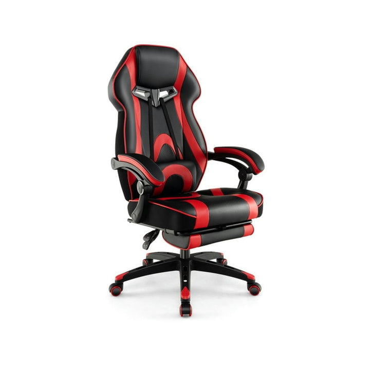 Hommoo Gaming Chair Computer Chair Office Chair Gaming Chair Racing Style Swivel Chair with Footrest and Adjustable Image 1