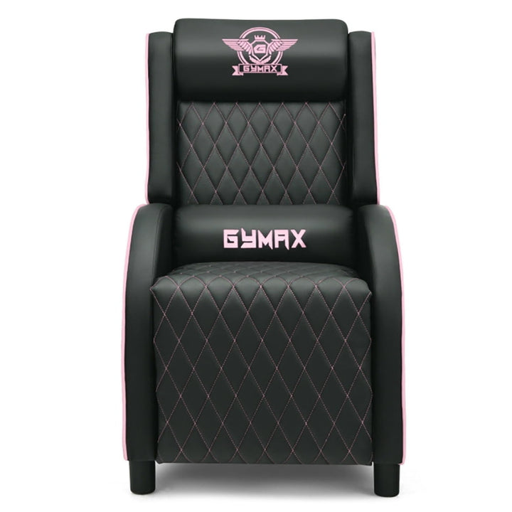 Hommoo Recliner Chair Reclining Chair,Lounge Chair Gaming Recliner Chair with Headrest and Adjustable Backrest for Home Image 1