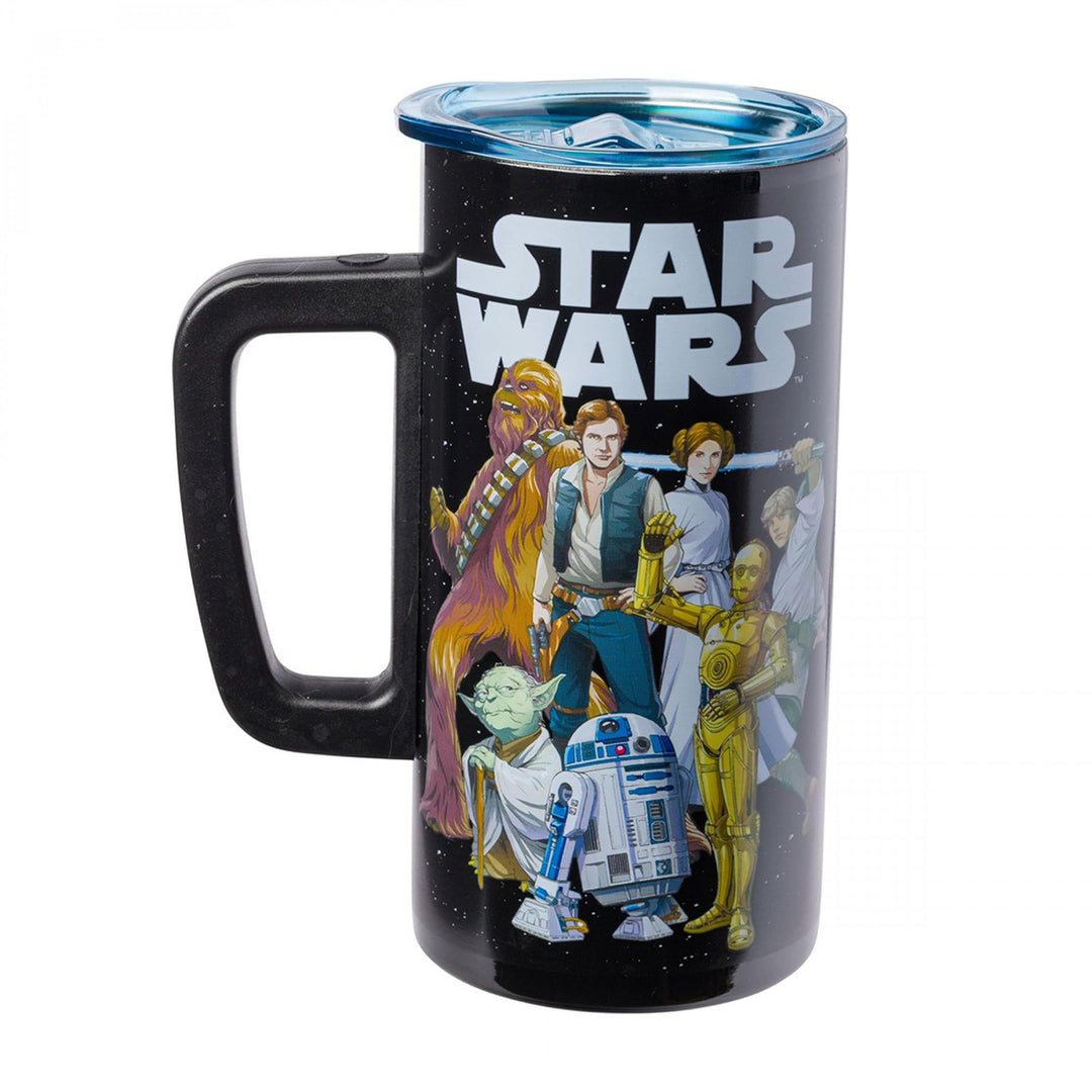 Star Wars Group Shot 15oz Double Wall Stainless Steel Mug Image 1