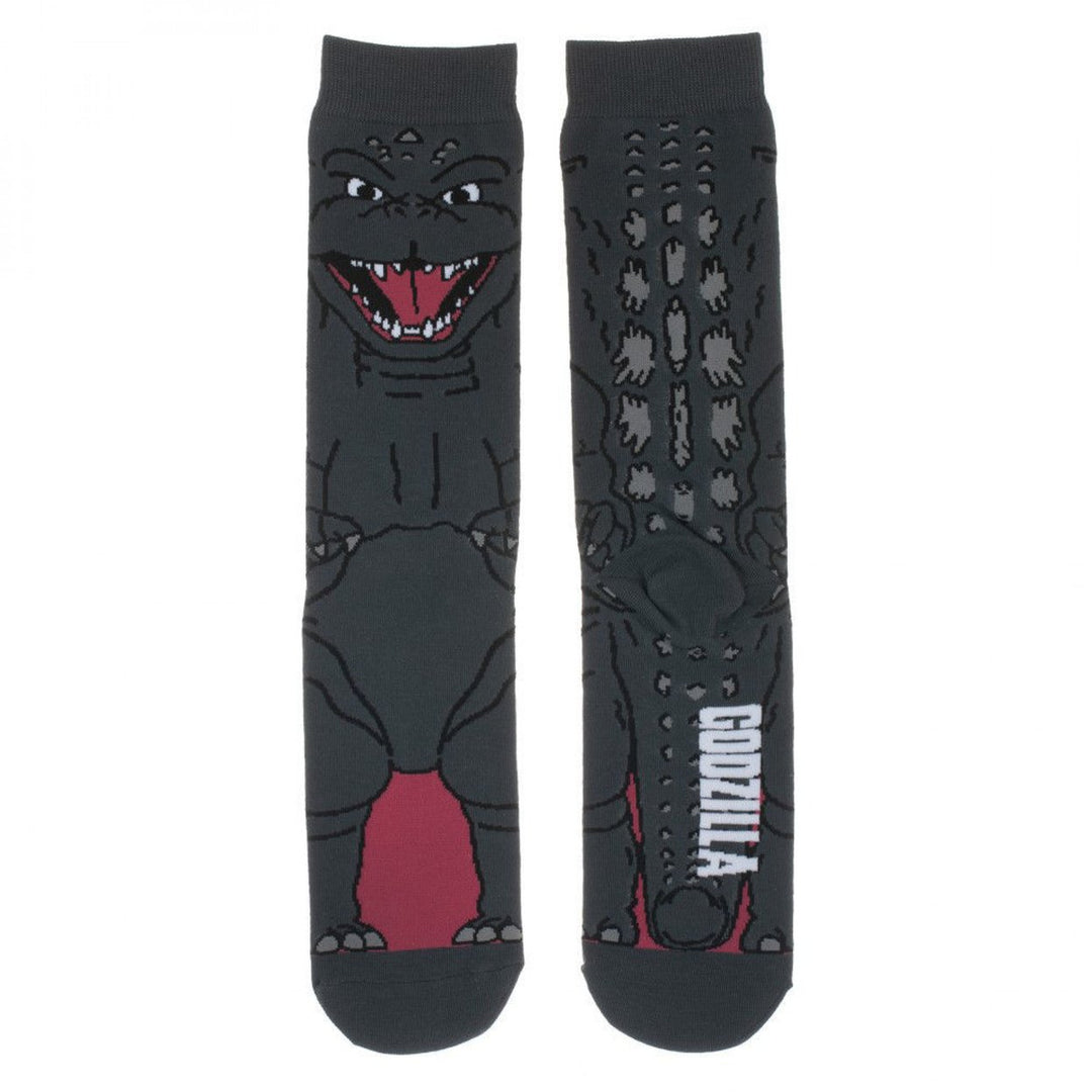 Godzilla 360 Character Print Crew Socks Image 2