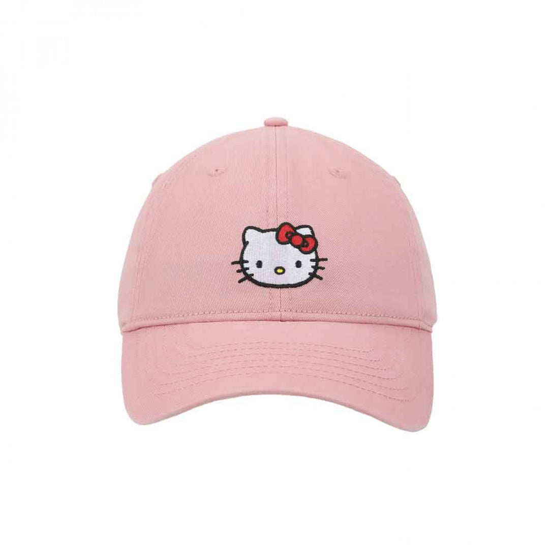 Hello Kitty Embroidered Pink Twill Dad Hat Image 3