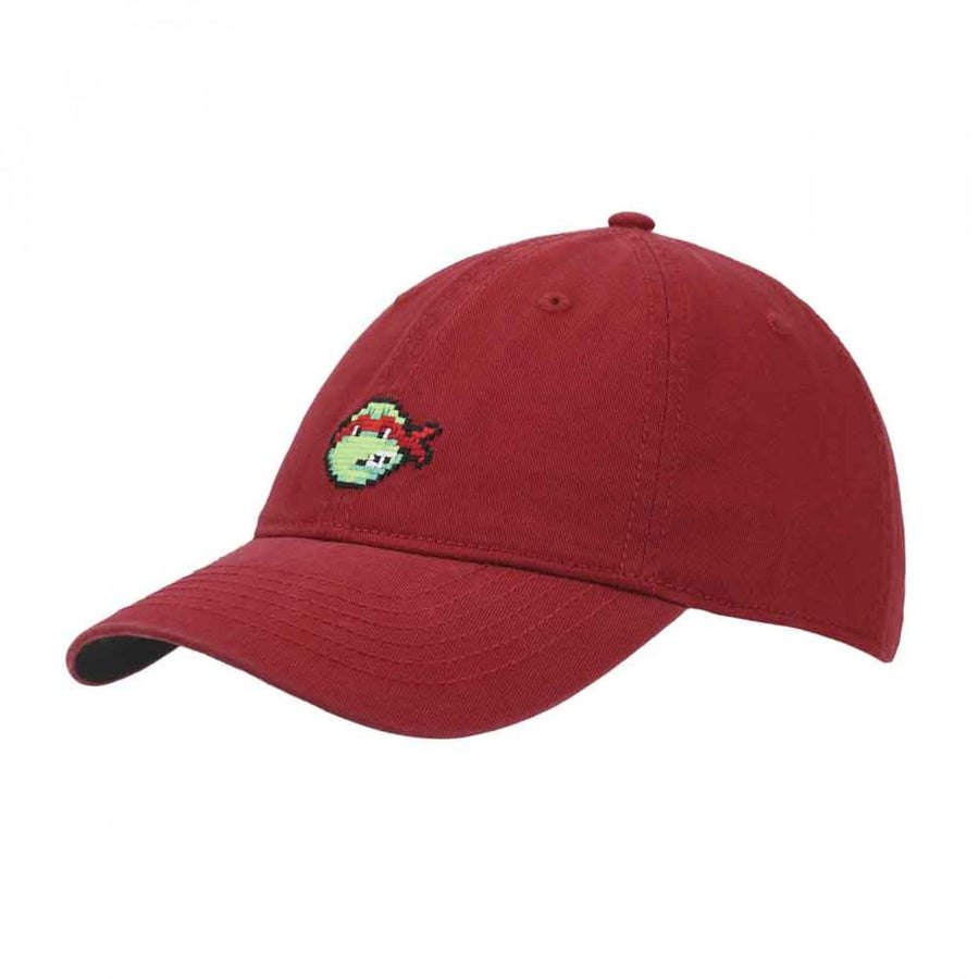 Teenage Mutant Ninja Turtles Raphael Pixel Icon Embroidered Dad Hat Image 1