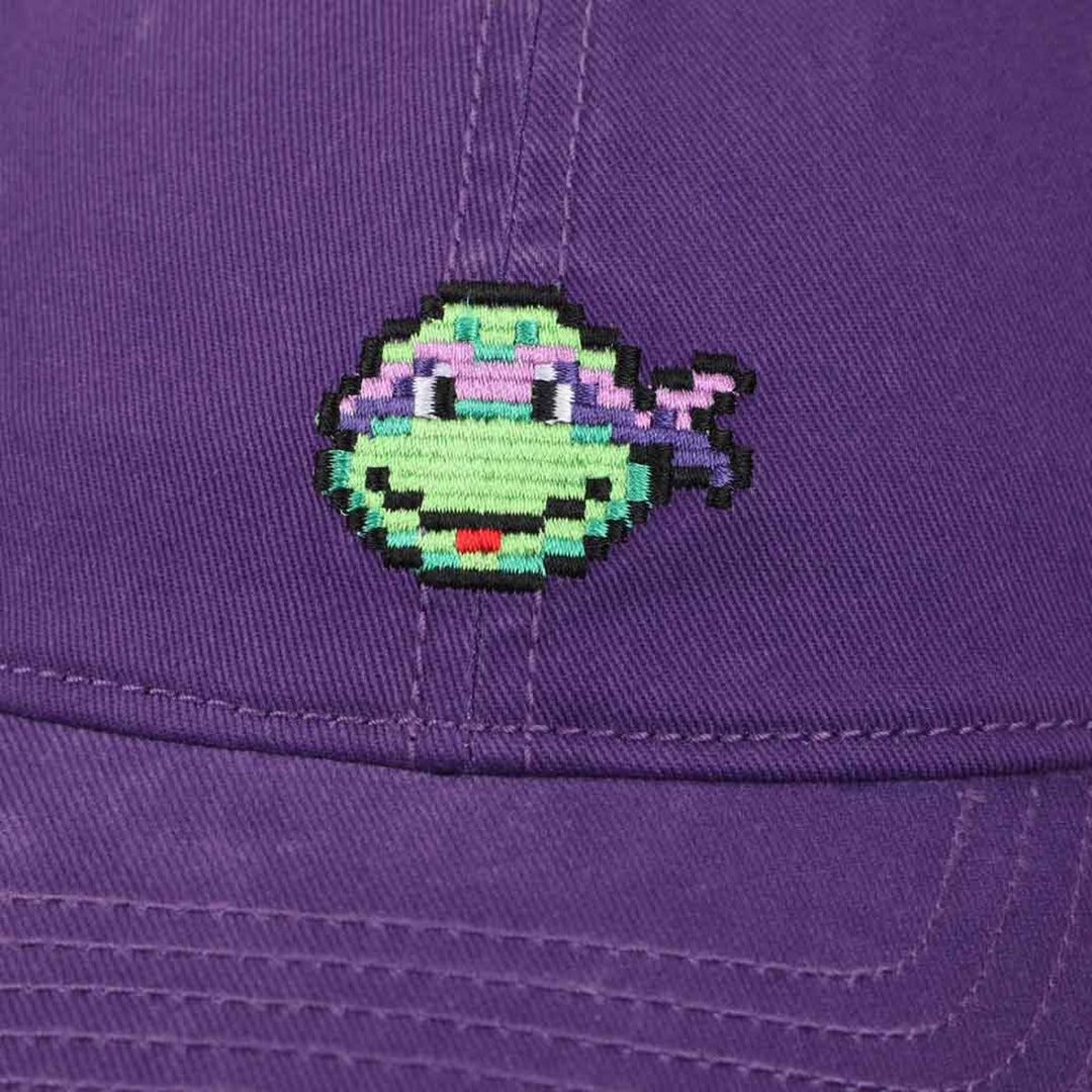 Teenage Mutant Ninja Turtles Donatello Pixel Icon Embroidered Dad Hat Image 4