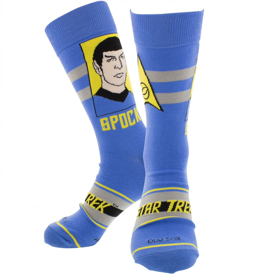 Star Trek Spock Portrait Crew Socks Image 1